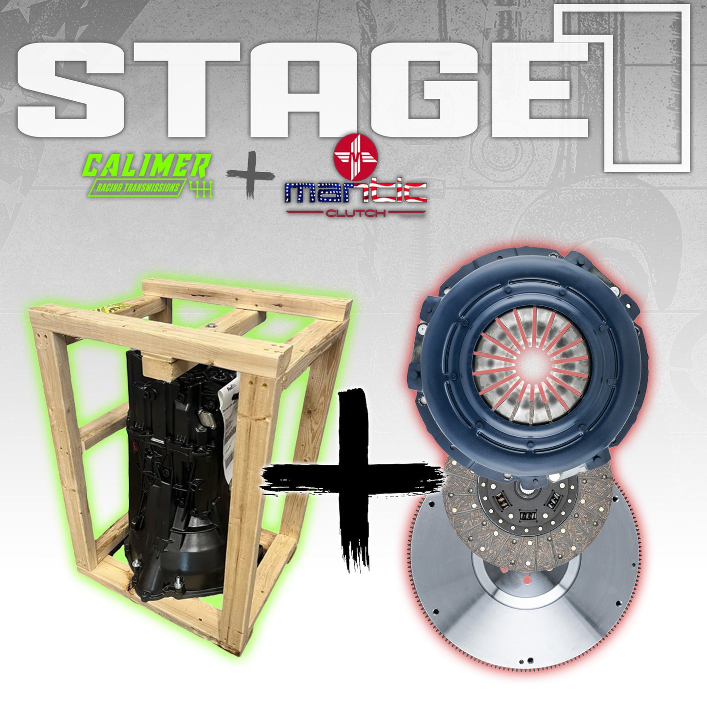 2011-17 Mustang GT GCC Organic Single Disc/Aluminum Flywheel & Calimer Stage 1 MT-82 Bundle